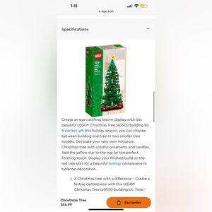 Lego Christmas tree (new in box)